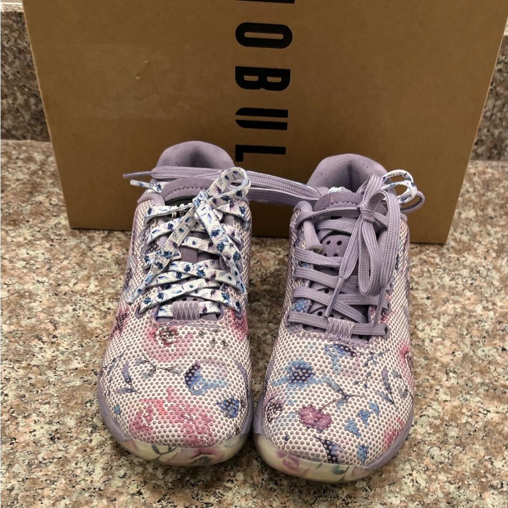 NoBull watercolor floral trainer. Size 6.5 womens